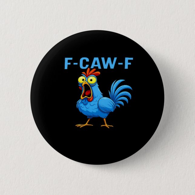 F-Caw-F Graphic Gear Creative Design Button (Vorderseite)