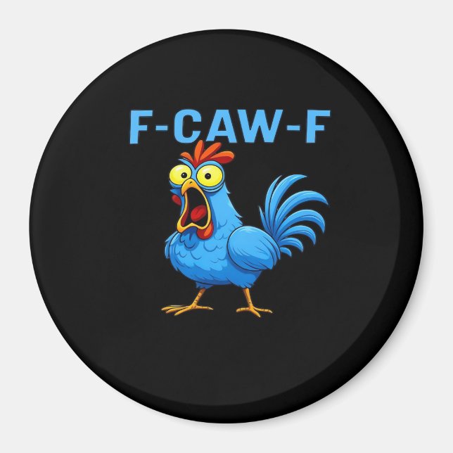 F-Caw-F Graphic Gear Creative Design Magnet (Vorne)