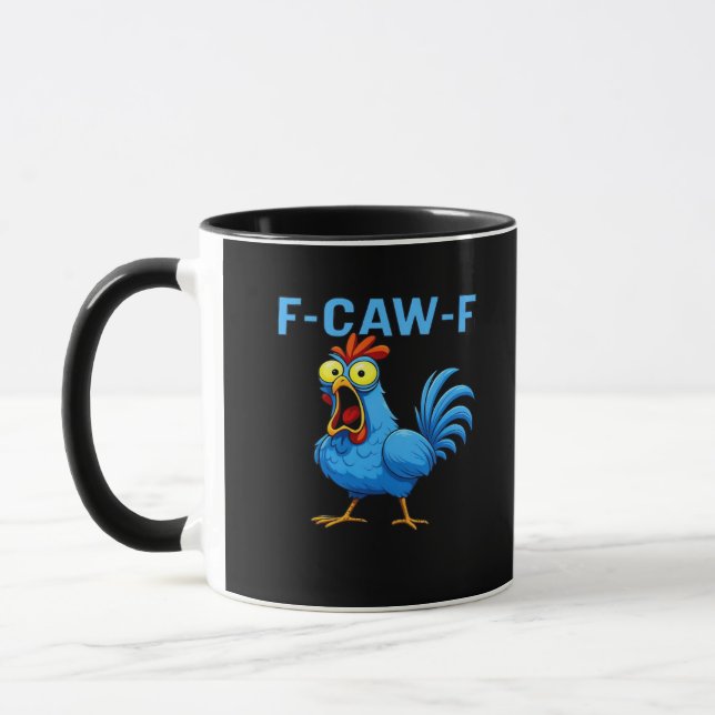 F-Caw-F Graphic Gear Creative Design Tasse (Links)