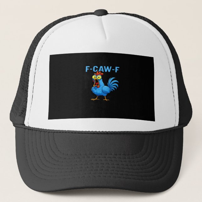 F-Caw-F Graphic Gear Creative Design Truckerkappe (Vorderseite)