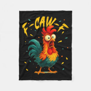 F Caw F Hahn Lustiger Vogel Hühnerflüsterer Fawk Fleecedecke