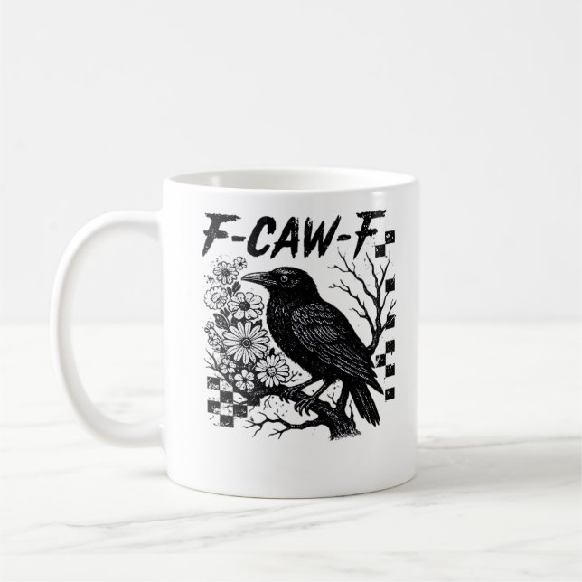 F-Caw-F Halloween Bird Kaffeetasse (Links)