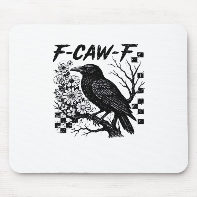 F-Caw-F Halloween Bird Mousepad (Vorne)