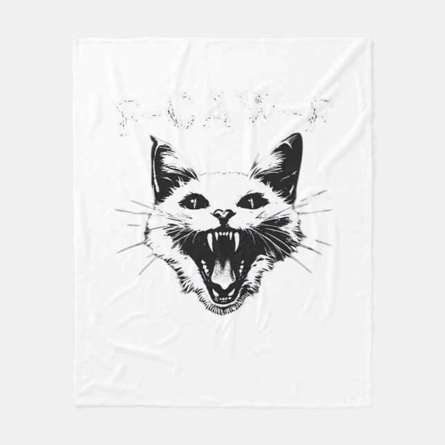 F-Caw-F Halloween-Liebhaber F-Caw-F Lustiger Klass Fleecedecke (Vorderseite)