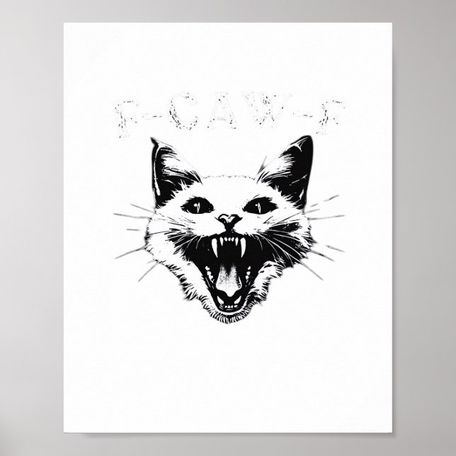 F-Caw-F Halloween-Liebhaber F-Caw-F Lustiger Klass Poster (Vorne)