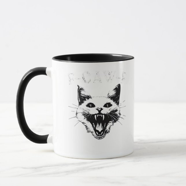F-Caw-F Halloween-Liebhaber F-Caw-F Lustiger Klass Tasse (Links)