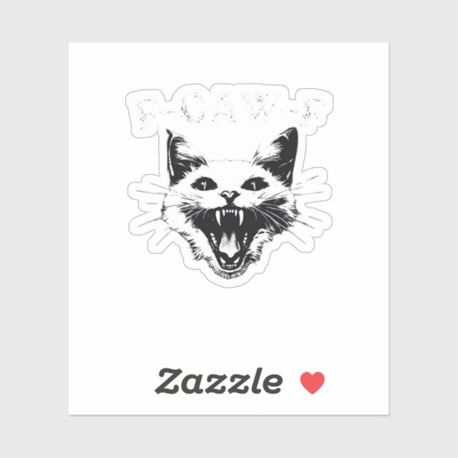 F-Caw-F Halloween Lover F-Caw-F Funny Classic Aufkleber (Blatt)