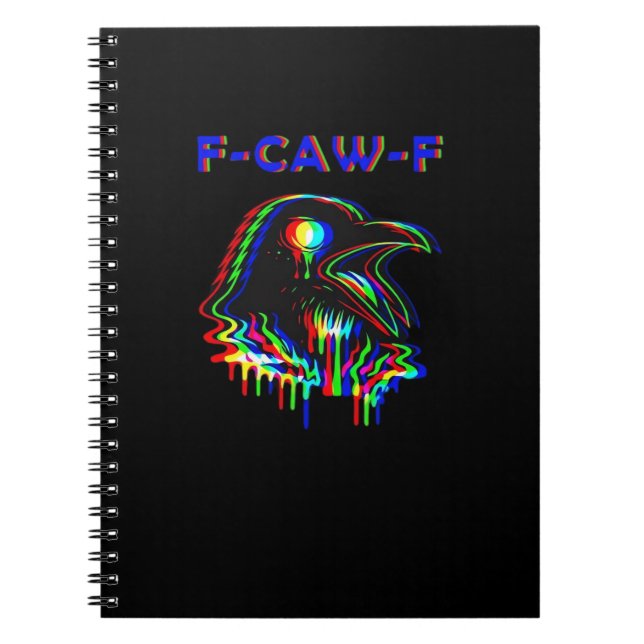 F-Caw-F Halloween-Musikparty Essential Notizblock (Vorderseite)