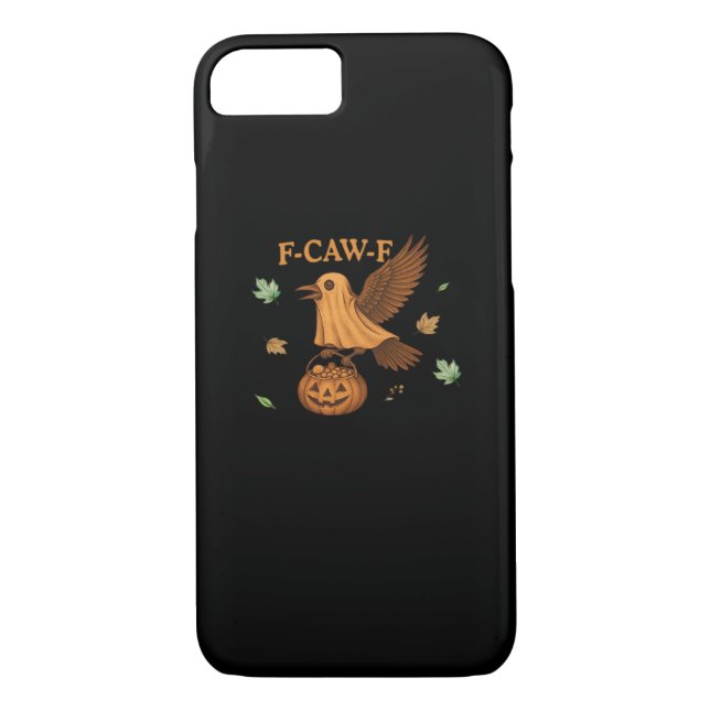 F-Caw-F Halloween Retro Classic Case-Mate iPhone Hülle (Rückseite)