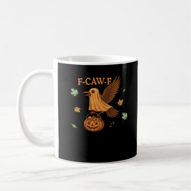 F-Caw-F Halloween Retro Classic Kaffeetasse (Links)