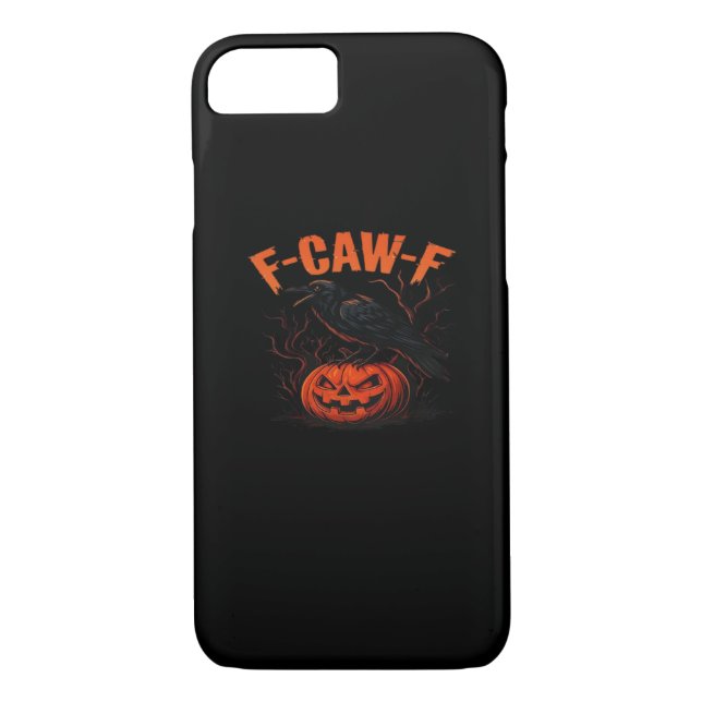F-Caw-F Halloween Trendy Casual Case-Mate iPhone Hülle (Rückseite)