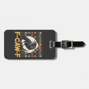 F-Caw-F Hässlicher Weihnachtspullover Lustiger Rab Gepäckanhänger