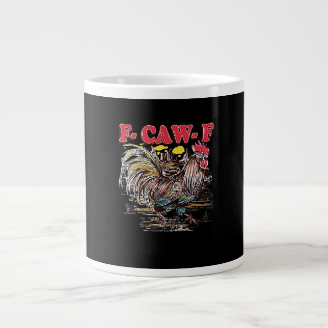 F-Caw-F Hei Hei Moana Rooster Classic Funny Graphi Jumbo-Tasse (Vorderseite)