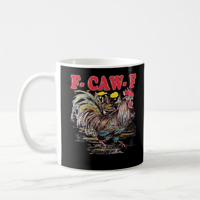 F-Caw-F Hei Hei Moana Rooster Classic Funny Graphi Kaffeetasse (Links)
