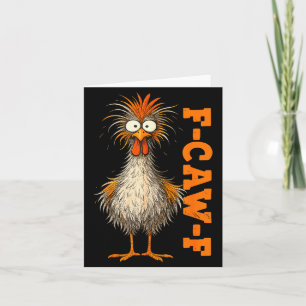 F Caw F Hemd Huhn F-caw-f Lustiges Meme Männer Fra Karte