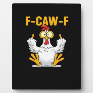 F-Caw-F-Huhn Essentiell Lustig Trendig Fotoplatte
