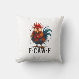 F-Caw-F Huhn Hahn Lustiges Meme Kissen
