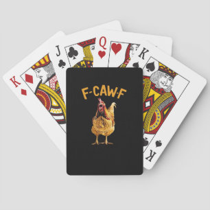 F-Caw-F-Huhn Klassischer Kreativer Stil Spielkarten