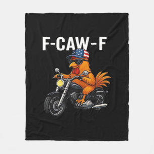F-Caw-F Huhn Klassisches Ästhetik-Grafik Fleecedecke