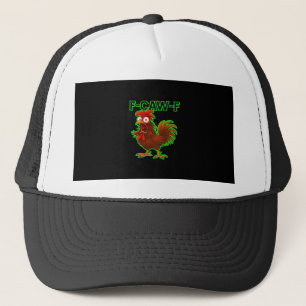 F-Caw-F Huhn Klassisches Retro-Grafik Truckerkappe