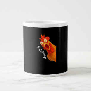 F-Caw-F Huhn Wesentlich Minimal Sauber Jumbo-Tasse