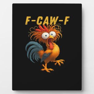 F-Caw-F Huhn Wesentliches Lustiges Design Fotoplatte
