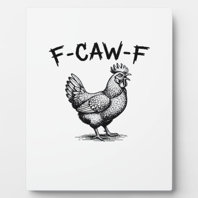 F-Caw-F Hühner-Essential Fotoplatte (Vorderseite)