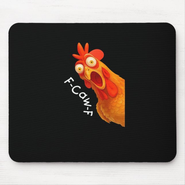 F-Caw-F Hühner Essential Minimal Clean Mousepad (Vorne)