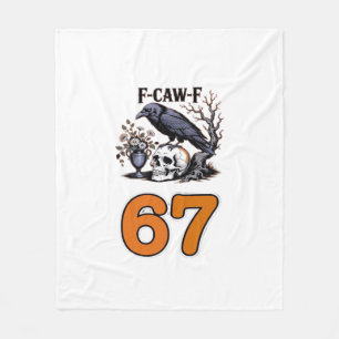 F-Caw-F Hühner Halloween Klassiker Fleecedecke