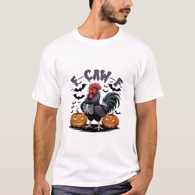 F-Caw-F Humor Crow Funny Gothic T-Shirt (Vorderseite)