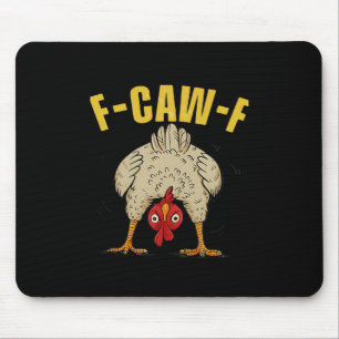 F-Caw-F Humor Gothic Crow Lustiger Ästhetik-Stil Mousepad