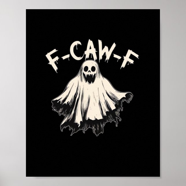 F-Caw-F Humor Retro Classic Poster (Vorne)