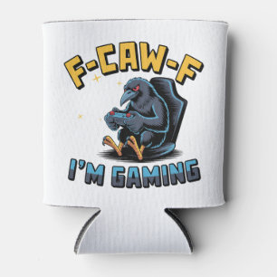 F-Caw-F Ich bin Gaming Funny Raven Crow Meme Dosenkühler