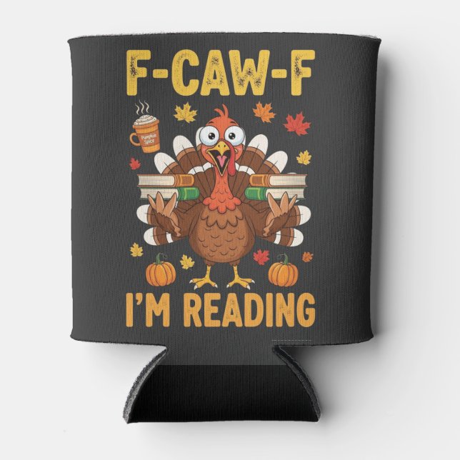F-Caw-F Ich lese Türkei Books Erntedank Dosenkühler (Vorderseite)