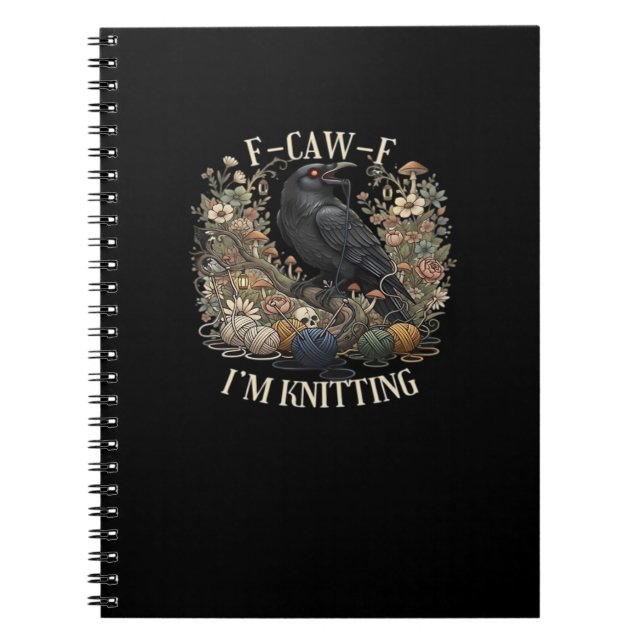F-Caw-F I'm Knitting Creative Casual Notizblock (Vorderseite)