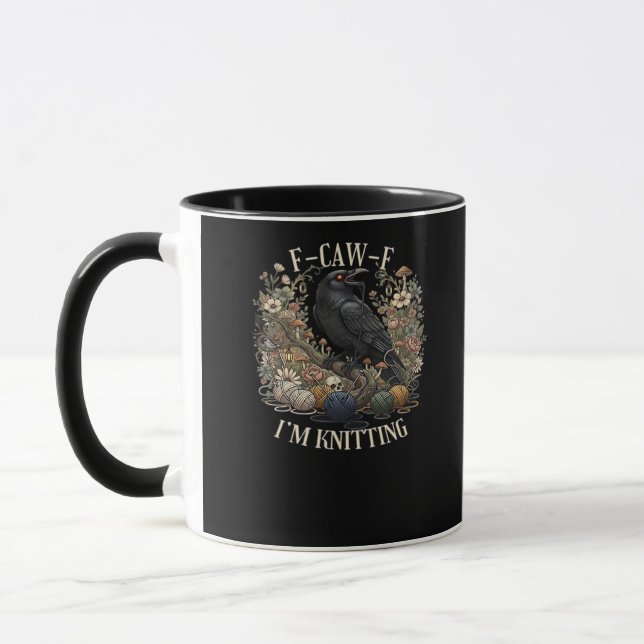 F-Caw-F I'm Knitting Creative Casual Tasse (Links)