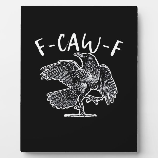 F-Caw-F im Vintage-Stil Fotoplatte (Vorderseite)