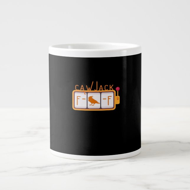 F-Caw-F Jackpot Retro Graphic Jumbo-Tasse (Vorderseite)