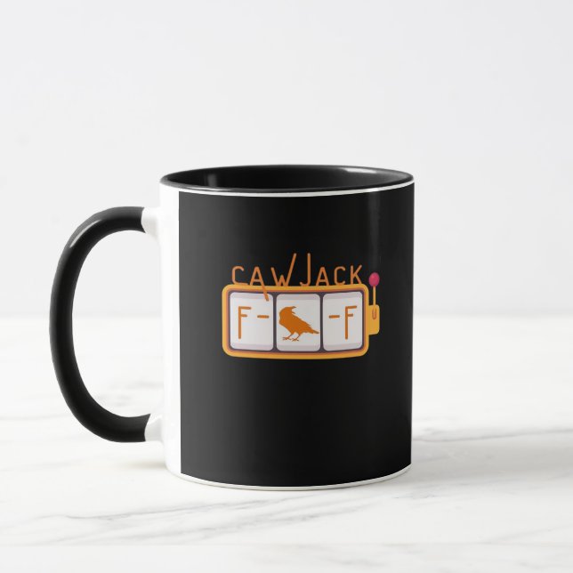 F-Caw-F Jackpot Retro Graphic Tasse (Links)