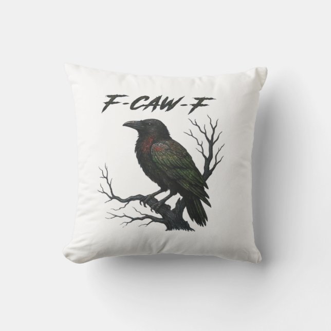 F-Caw-F Klassisch Cool Kissen (Vorderseite)