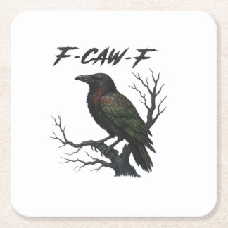 F-Caw-F Klassisch Cool Rechteckiger Pappuntersetzer