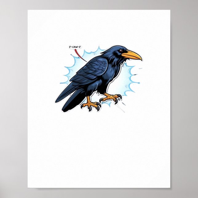 F-Caw-F Klassisch Einfach Sauber Poster (Vorne)