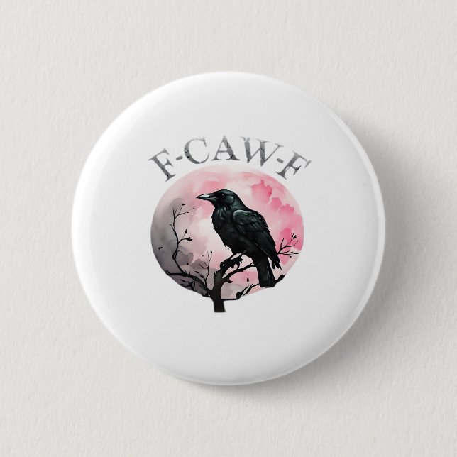 F-Caw-F Klassisch Retro Cool Button (Vorderseite)