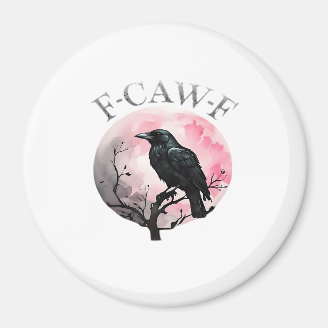 F-Caw-F Klassisch Retro-Kühl Magnet (Vorne)