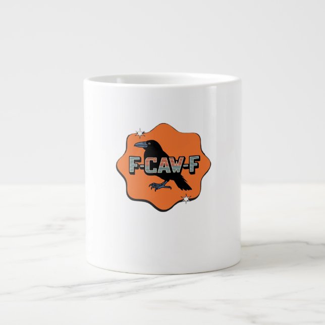 F-Caw-F Klassisch Trendy Casual Jumbo-Tasse (Vorderseite)