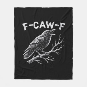F-Caw-F Klassischer Retro-Stil Fleecedecke