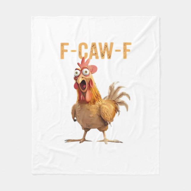 F-Caw-F Klassischer Retro-Stil Fleecedecke (Vorderseite)
