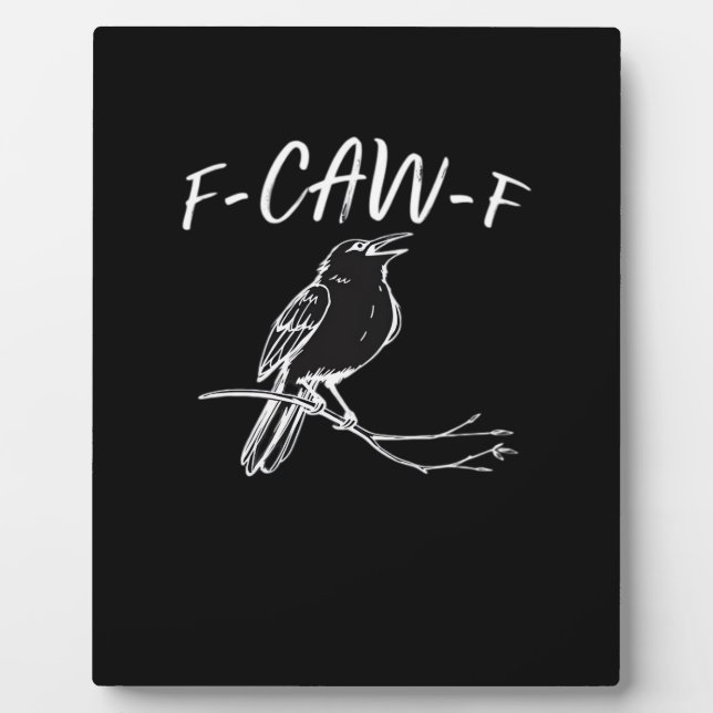 F-Caw-F Klassischer Retro-Stil Fotoplatte (Vorderseite)