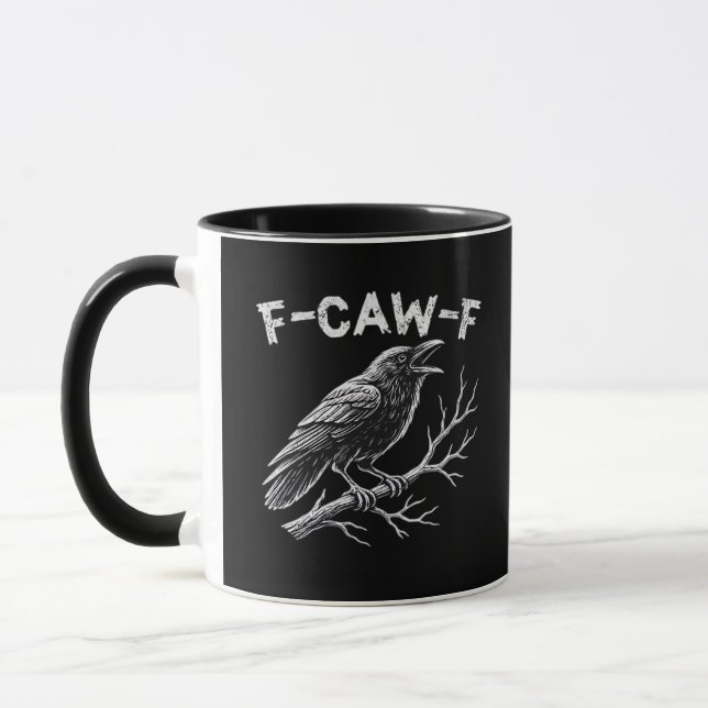 F-Caw-F Klassischer Retro-Stil Tasse (Links)