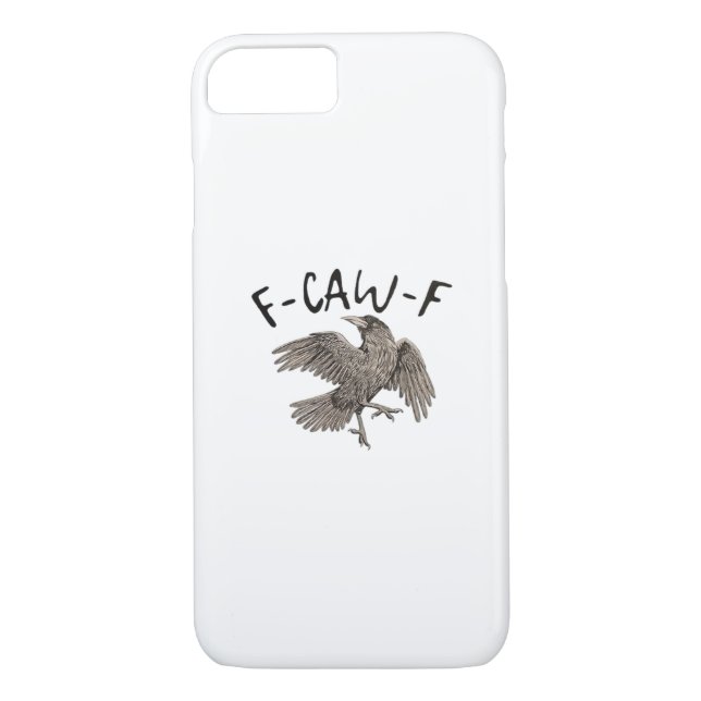 F-Caw-F Klassisches ästhetisches Casual Case-Mate iPhone Hülle (Rückseite)
